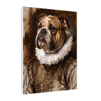 English Bulldog Renaissance Royal canvas print by Tritan, side