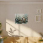 English Bulldog Watercolor canvas print by Tritan, sofa wall