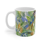 English Bulldog Watercolor ceramic mug by Tritan, left handle