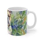 English Bulldog Watercolor ceramic mug by Tritan, right handle