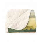 English Bulldog Watercolor Lavender Fields Throw Blanket | Premium Dog Prints | Tritan