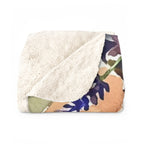 English Bulldog Watercolor sherpa blanket by Tritan, folded