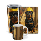 On the Clock Collection Box | Rottweiler | Mug + Tumbler + Notebook | Tritan