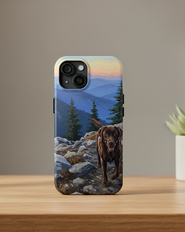 Acrylic Labrador Retriever - Mountain Overlook | Tough Phone Case