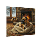 French Bulldog Acrylic canvas print by Tritan, side