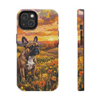 French Bulldog Acrylic tough phone case by Tritan, front and side