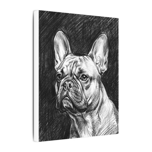 Gallery-wrapped canvas side profile showing the 0.75 inch depth
