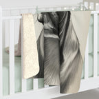 French Bulldog Charcoal Portrait Throw Blanket | Premium Dog Prints | Tritan
