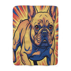 French Bulldog Comic Pop Art Throw Blanket | Premium Dog Prints | Tritan