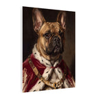 French Bulldog Kings & Queens canvas print by Tritan, side