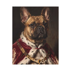 French Bulldog Kings & Queens canvas print by Tritan, front