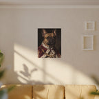 French Bulldog Kings & Queens canvas print by Tritan, sofa wall