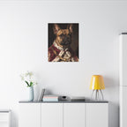 French Bulldog Kings & Queens canvas print by Tritan, desk wall