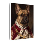 French Bulldog Kings & Queens Royal Portrait Canvas Wall Art, Regal Dog Painting, French Bulldog Lover Gift, Stretched Canvas