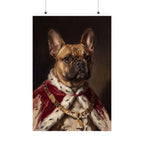 French Bulldog Kings & Queens matte poster print by Tritan, front