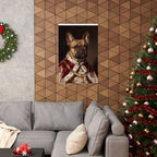 French Bulldog Kings & Queens matte poster print by Tritan, framed on wall