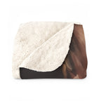 French Bulldog Kings & Queens sherpa blanket by Tritan, folded