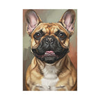 French Bulldog Oil Portrait canvas print by Tritan, front