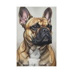 French Bulldog Oil Portrait canvas print by Tritan, front