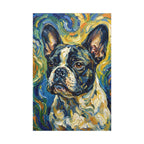 French Bulldog Post-Impressionist canvas print by Tritan, front