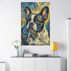 French Bulldog Post-Impressionist canvas print by Tritan, desk wall