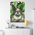 French Bulldog Comic Pop Art canvas print by Tritan, desk wall