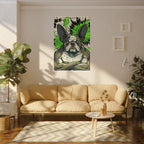 French Bulldog Comic Pop Art canvas print by Tritan, sofa wall