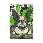 French Bulldog Comic Pop Art canvas print by Tritan, front