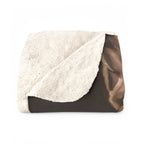 French Bulldog Renaissance Royal sherpa blanket by Tritan, folded