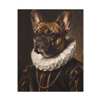 French Bulldog Renaissance Royal canvas print by Tritan, front