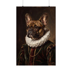 French Bulldog Renaissance Royal matte poster print by Tritan, front