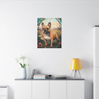 French Bulldog Stained Glass canvas print by Tritan, desk wall