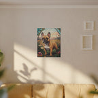 French Bulldog Stained Glass canvas print by Tritan, sofa wall