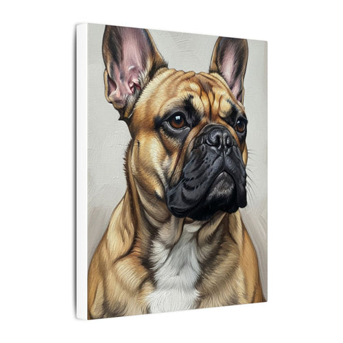 Gallery-wrapped canvas side profile showing the 0.75 inch depth