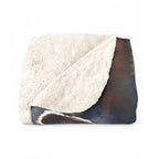 French Bulldog Watercolor sherpa blanket by Tritan, folded