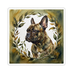 French Bulldog Watercolor vinyl sticker by Tritan, front