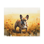 French Bulldog Watercolor canvas print by Tritan, front