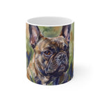 French Bulldog Watercolor ceramic mug by Tritan, front