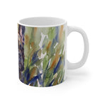 French Bulldog Watercolor ceramic mug by Tritan, right handle
