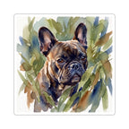 French Bulldog Watercolor vinyl sticker by Tritan, front