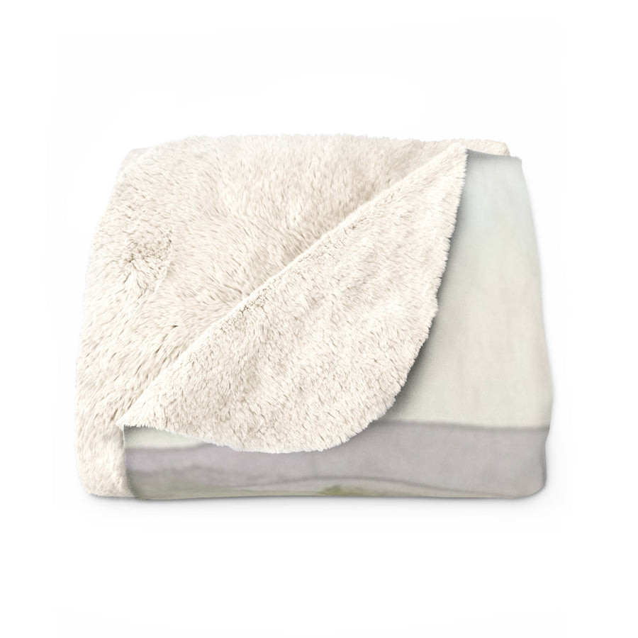 French Bulldog Watercolor Lavender Fields Throw Blanket | Premium Dog Prints | Tritan