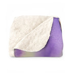 French Bulldog Watercolor sherpa blanket by Tritan, folded