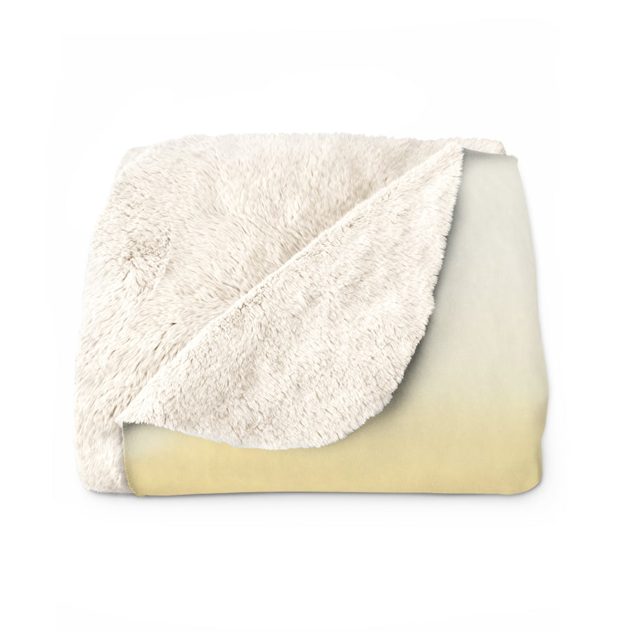 French Bulldog Watercolor Meadow Golden Throw Blanket | Premium Dog Prints | Tritan