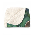 French Bulldog Watercolor sherpa blanket by Tritan, folded