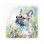 French Bulldog Watercolor vinyl sticker by Tritan, front