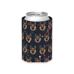 German Shepherd America 250 Can Cooler, Patriotic Dog Pattern Drink Holder, GSD Gift for Him Her, Summer BBQ Decor, USA America Theme