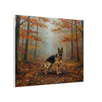 German Shepherd Acrylic canvas print by Tritan, side