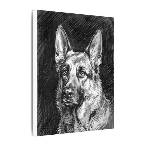Gallery-wrapped canvas side profile showing the 0.75 inch depth