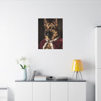 German Shepherd Kings & Queens canvas print by Tritan, desk wall