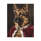 German Shepherd Kings & Queens canvas print by Tritan, front